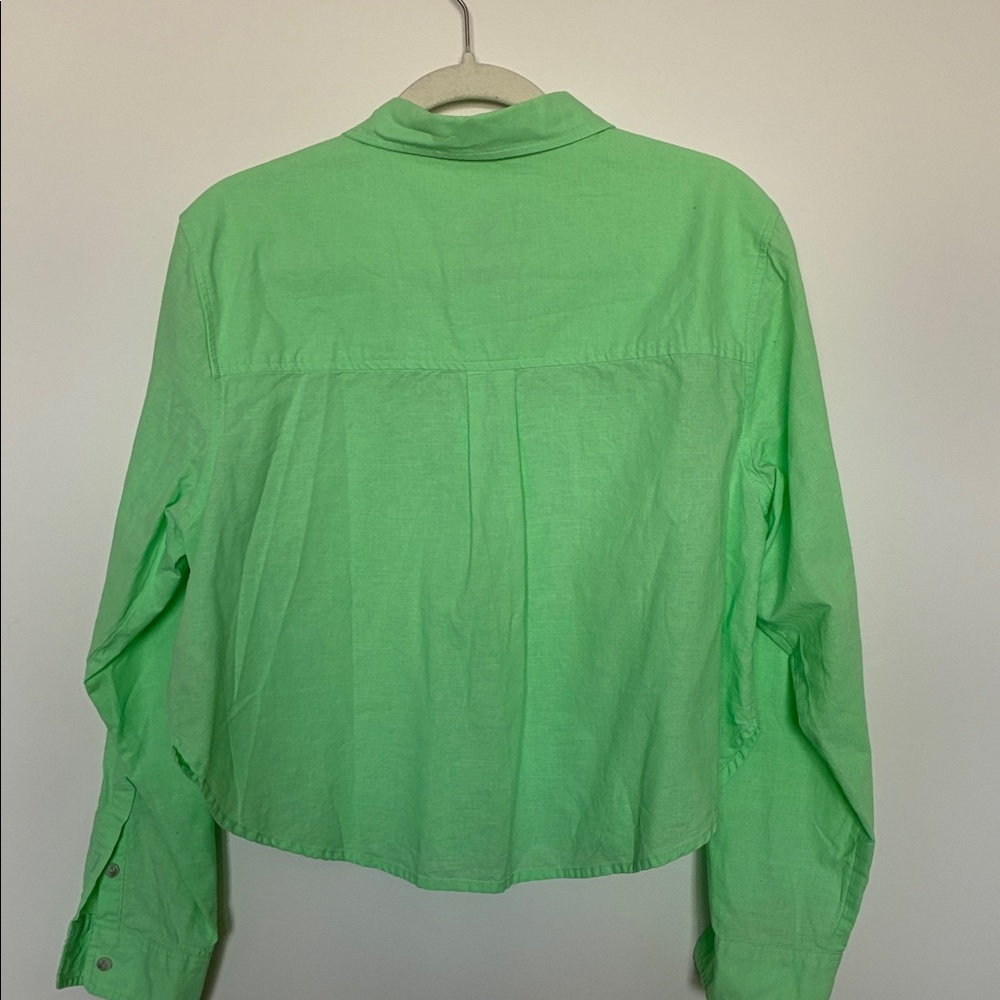 Universal Thread Lime Green Button-Down Shirt - image 5